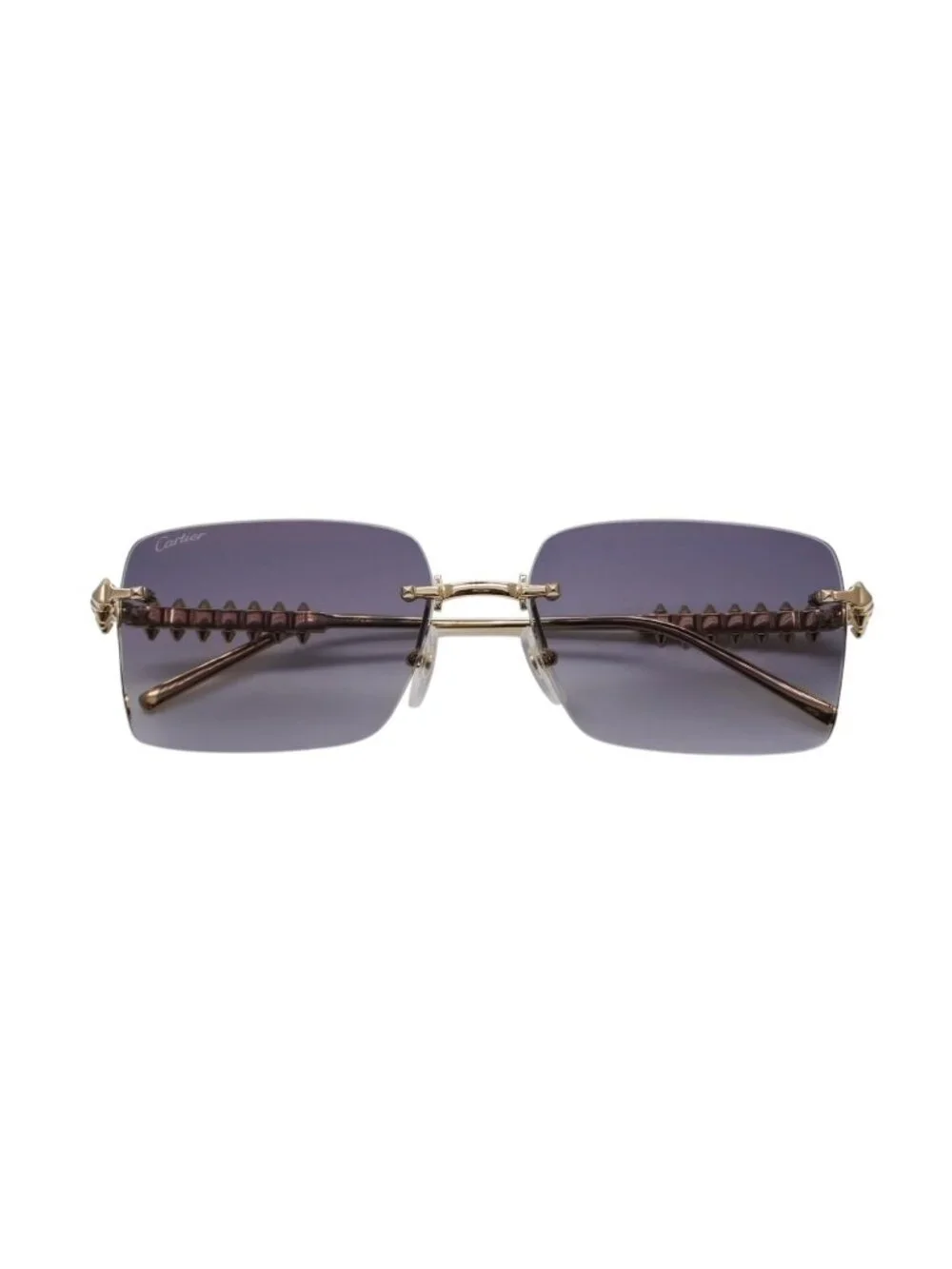 Cartier Crush Sunglasses Eyewear Gray Gold